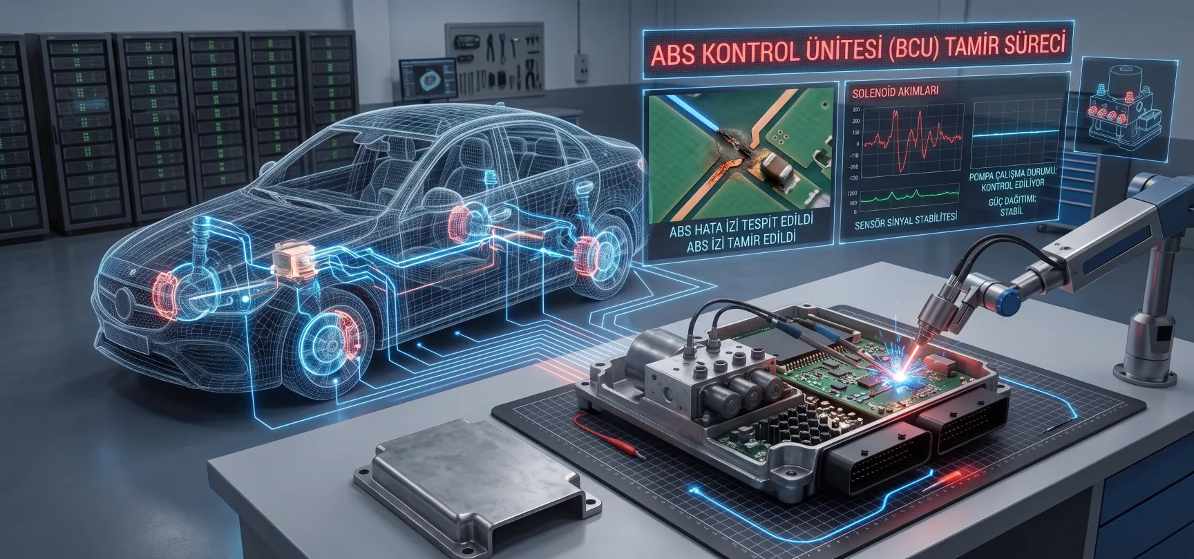 ABS beyni elektronik kart tamiri - HG Oto Elektronik