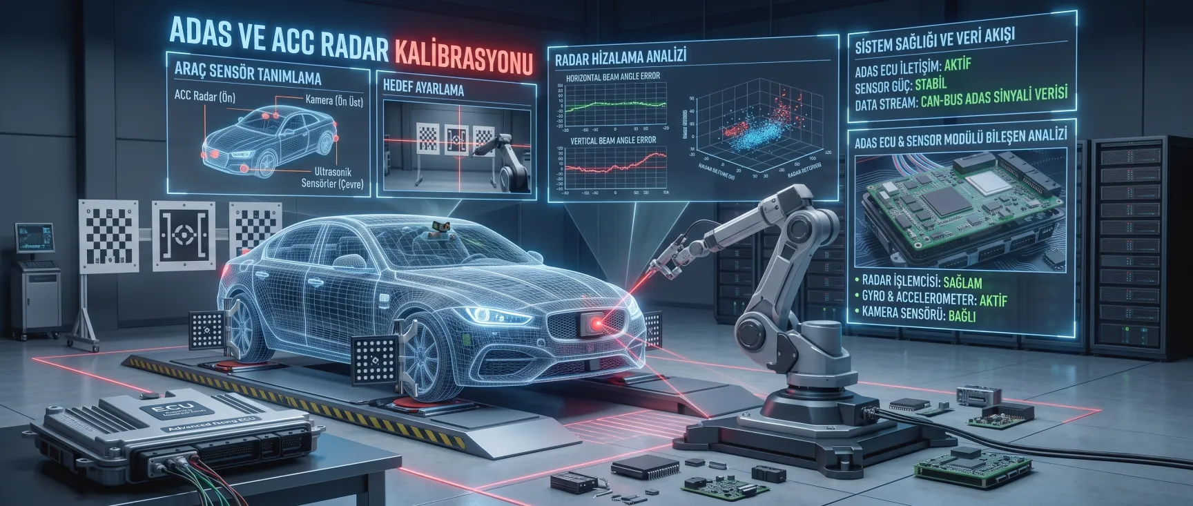 ADAS radar kalibrasyonu - HG Oto Elektronik