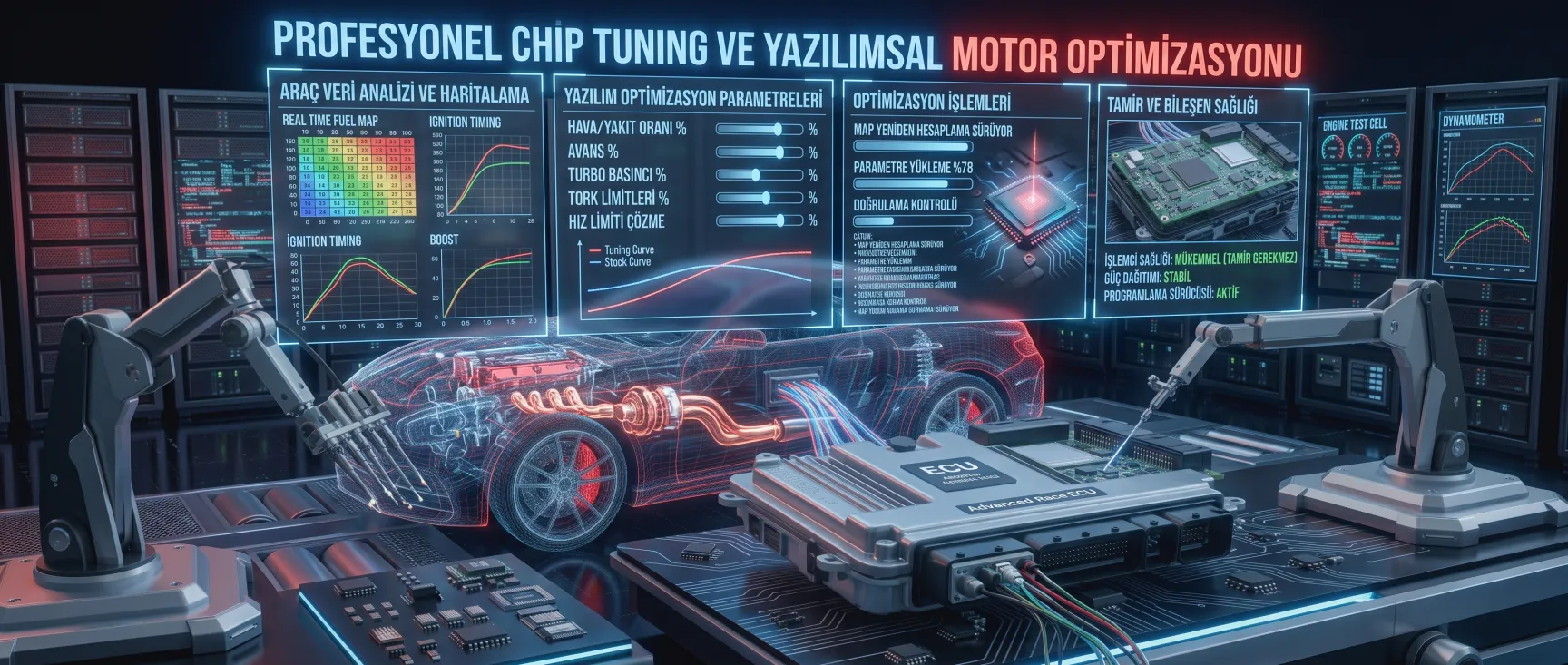 Chip tuning ve motor beyni yazılım optimizasyonu - HG Oto Elektronik