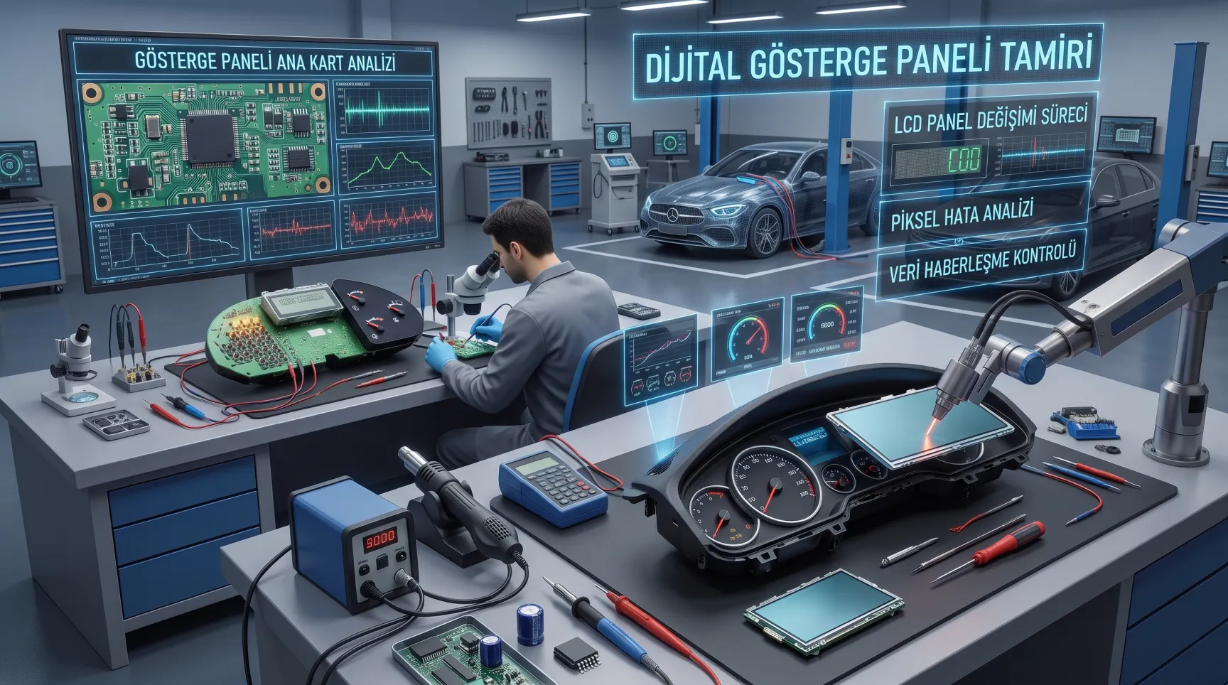 Dijital gösterge paneli elektronik tamiri - HG Oto Elektronik