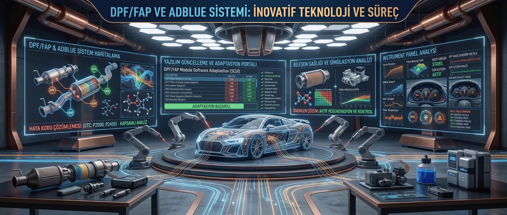 DPF/FAP ve AdBlue sistemi arıza tespiti - HG Oto Elektronik