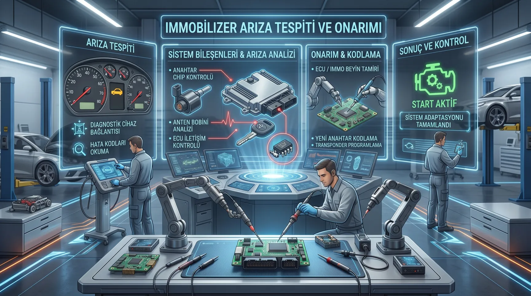Immobilizer sistemi arıza tespiti - HG Oto Elektronik