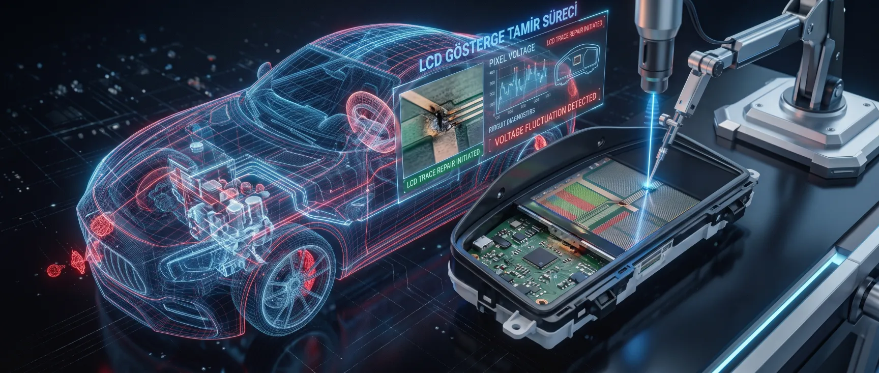 Gösterge LCD ekranı tamiri - HG Oto Elektronik