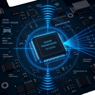 ADAS radar sensörü kartı çizimi