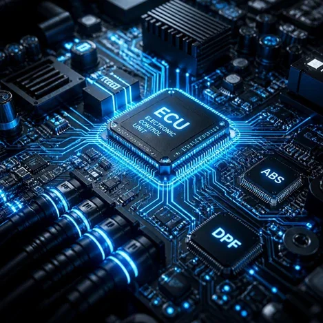 Motor beyni (ECU) elektronik kartı çizimi